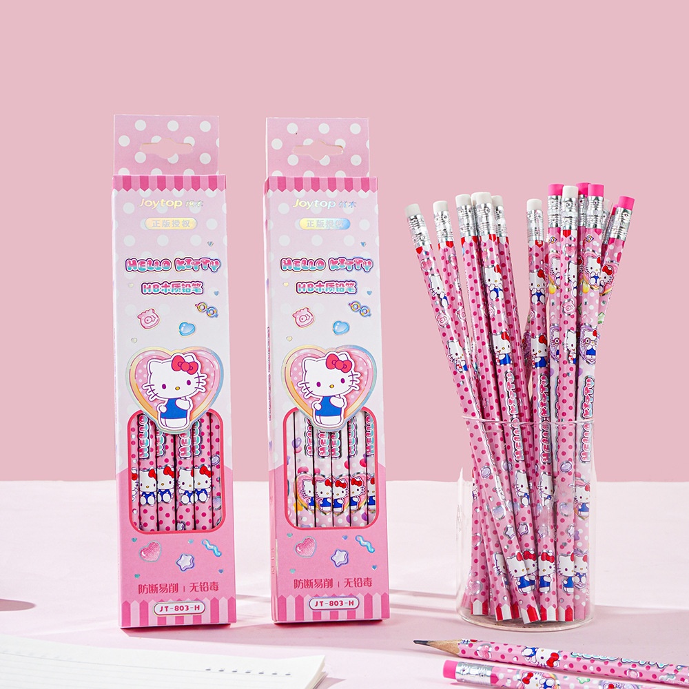 Office Tech Accessories - 12 шт., оригинальные карандаши Sanrio Hello