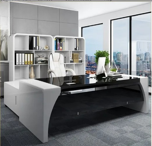Office Tech Furniture - Современный высокотехнологичный компьютерный стол для руководителя,