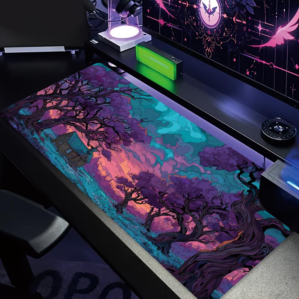 Office Desk Tech Accessories - Большой коврик для мыши Mysterious Purple