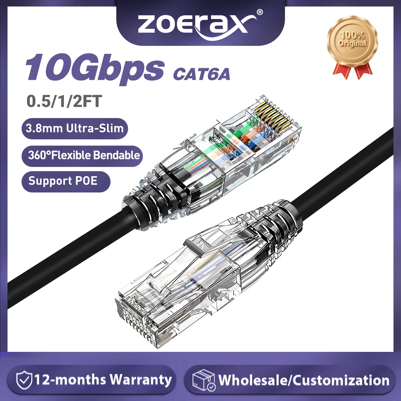 Сетевой патч-кабель ZoeRax CAT – обзор и цена Power Over Ethernet