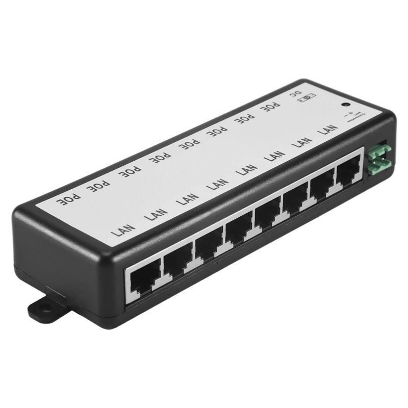 Инжектор PoE B03B-8 с 8 портам – обзор и цена Power Over Ethernet
